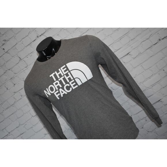 The North Face T-Shirt Mens Small Gray Never Stop Exploring Cotton Polyester - Picture 1 of 5